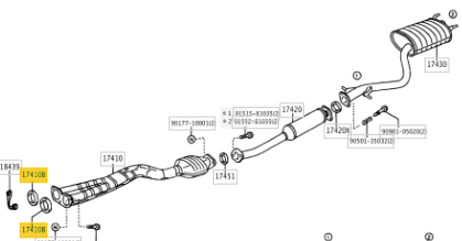 1G-FE IS200 Exhaust Gasket