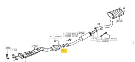 1G-FE IS200 Exhaust Gasket-2