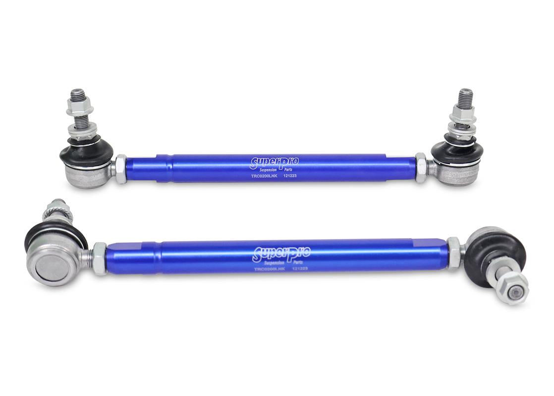SuperPro Anti Roll Bar Link Kit - Heavy Duty Adjustable - Front 254–305mm