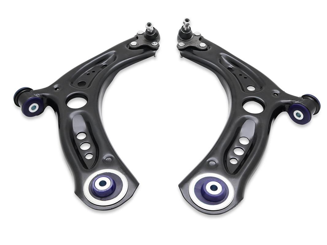 VW / Audi / Seat / Skoda SuperPro Front Lower Offset Control Arm Kit including Ball Joints
