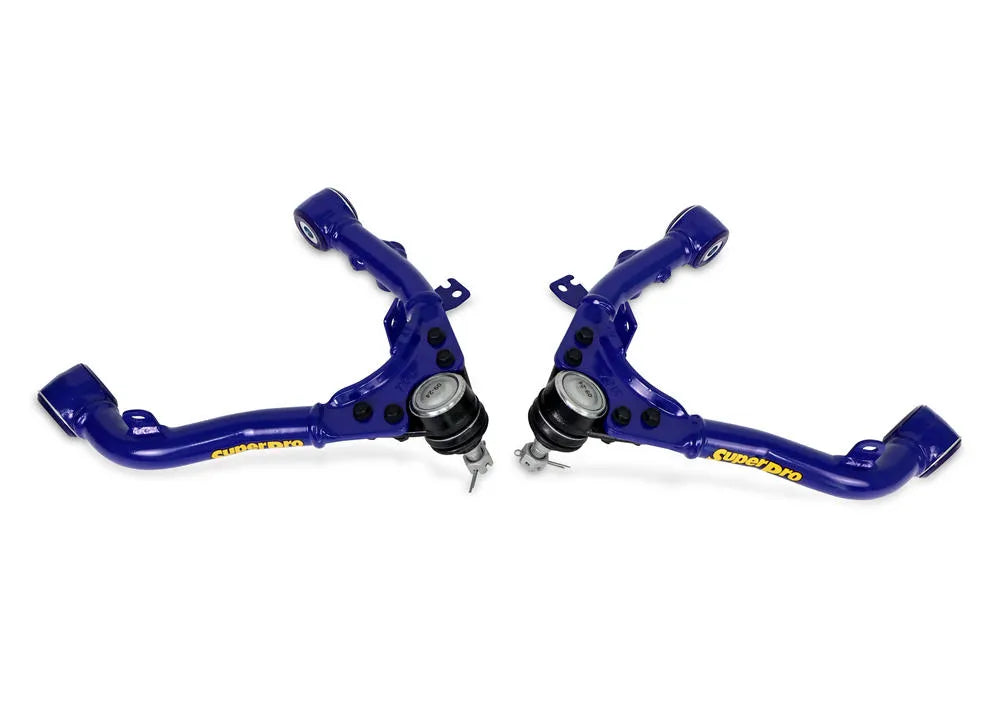 Holden / Isuzu / LDV SuperPro Front Fixed Offset Upper Control Arm Kit including Ball Joints