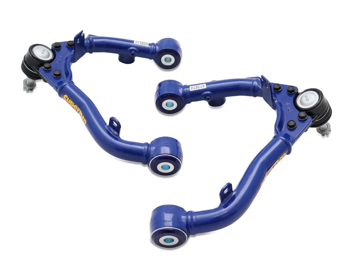Holden / Isuzu / LDV SuperPro Front Fixed Offset Upper Control Arm Kit including Ball Joints