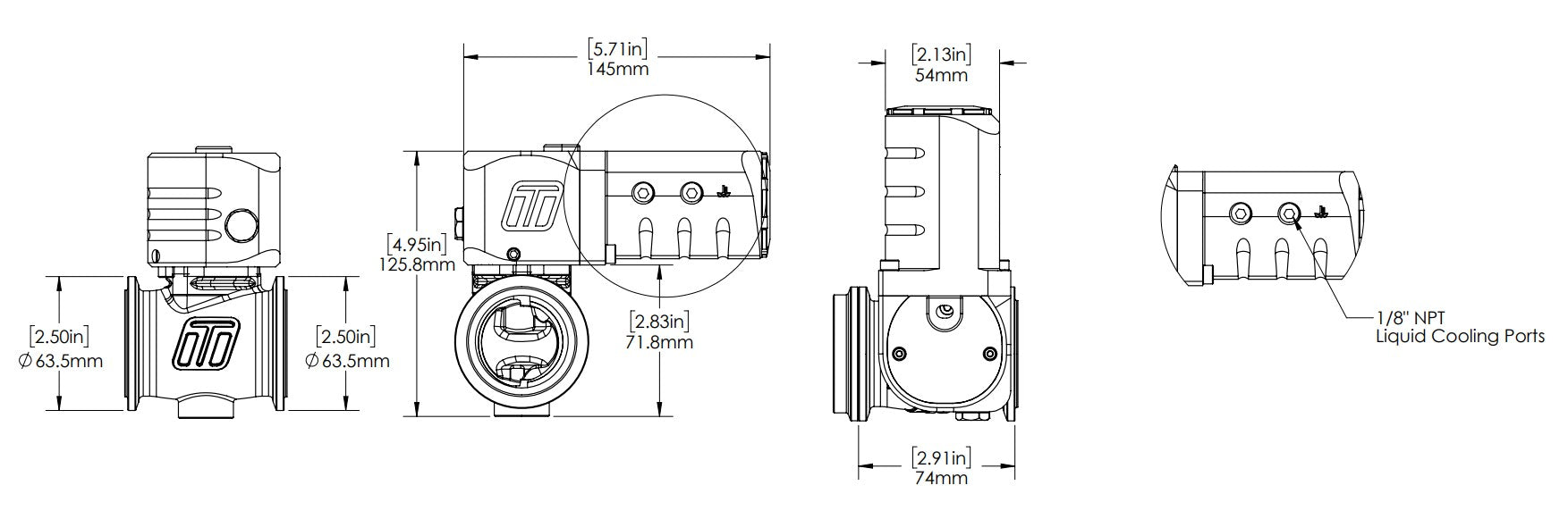 Electronic StraightGate40 eSG40 External Wastegate-6