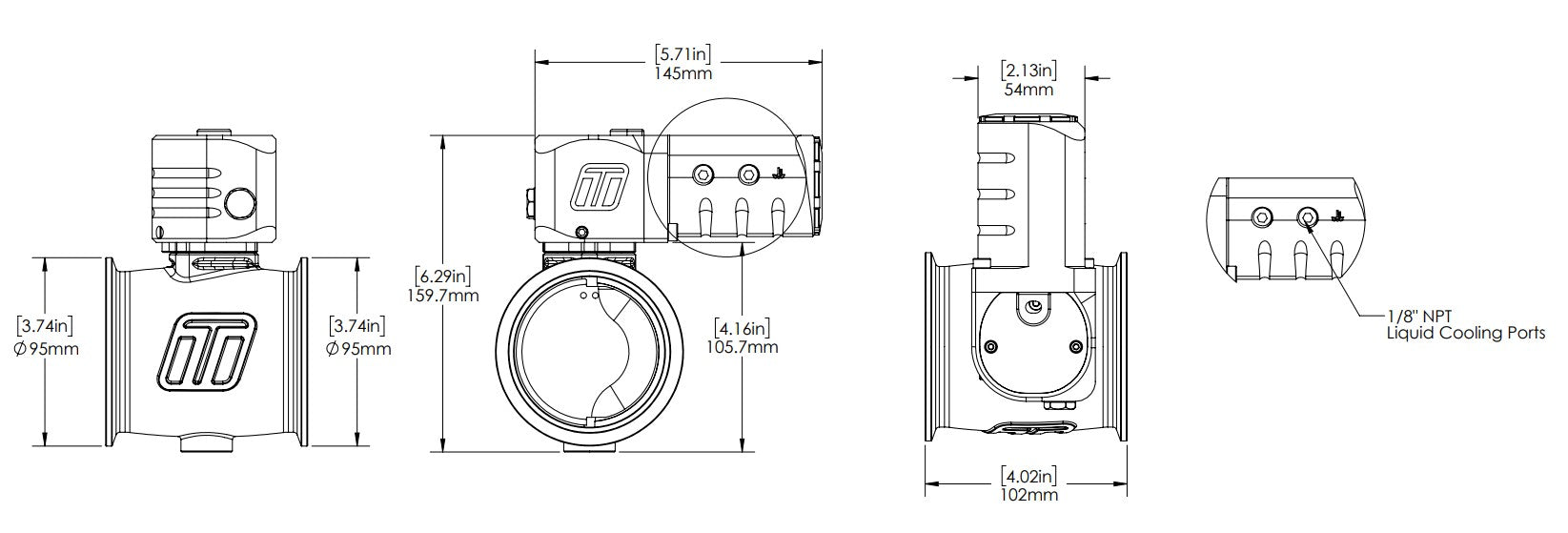 Electronic StraightGate76 eSG76 External Wastegate-7