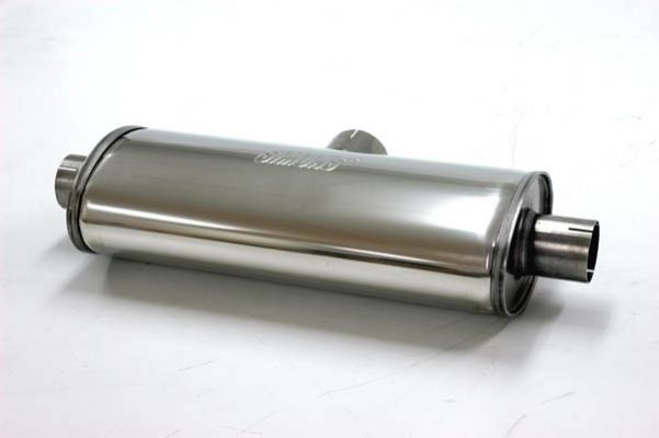 3" (76mm)-> 2x 2.5" (63mm) Duplex Silencer L=500mm S/S