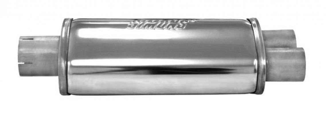 2.5" (63mm) - 2x2" (51mm) Split Silencer S/S