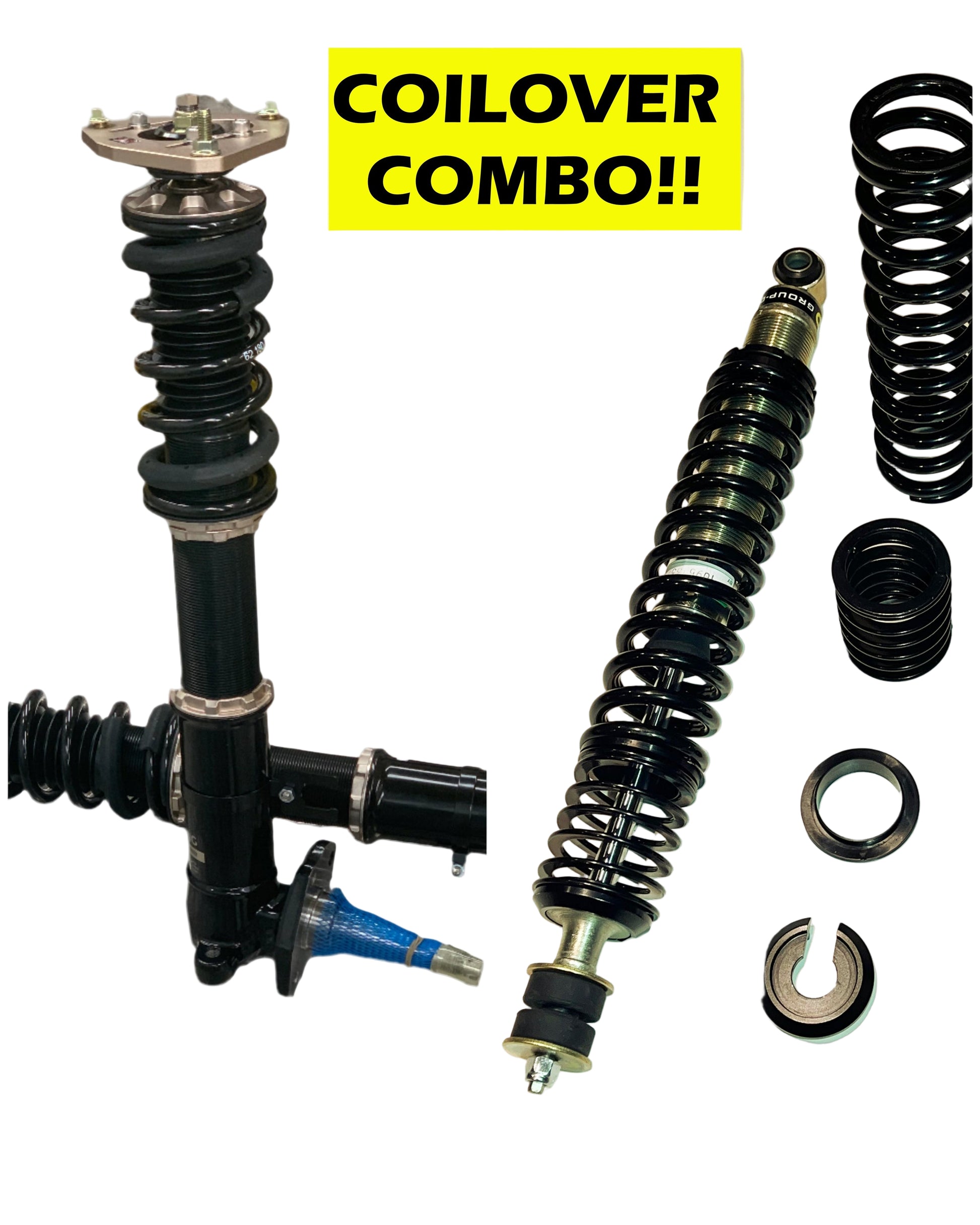 AE86 Ultimate Combo Pack: BC Racing Front and Group-D Rear Coilovers-1