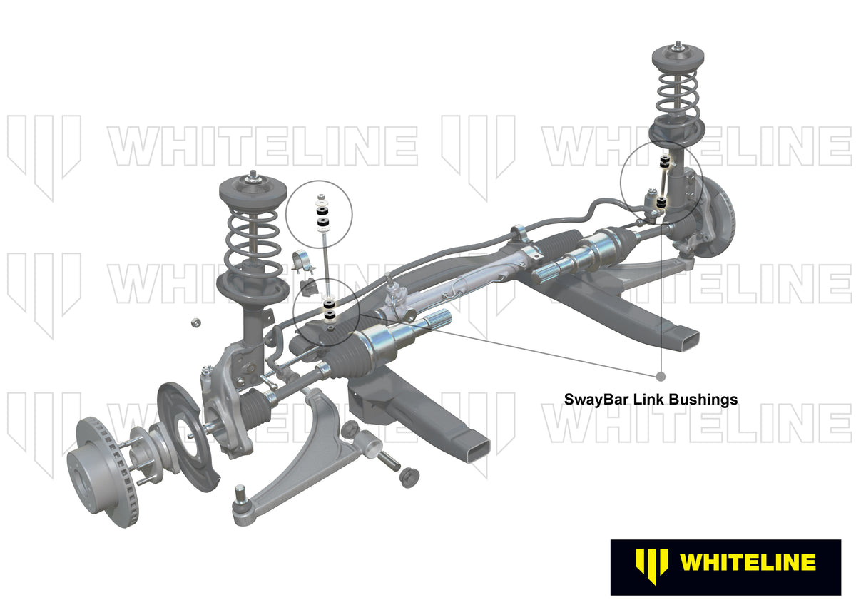 Whiteline Front Anti Roll Bar Link Bushing Service Kit to Suit Whiteline KLC30 and W23479 (W0009)