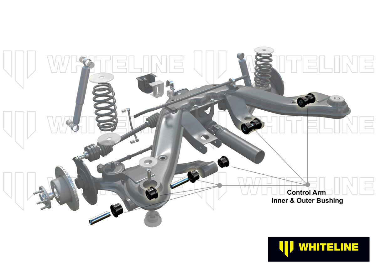 BMW 3 Series / Z3 E30/E36 Whiteline Rear Control Arm Lower Bushing Kit Double Offset