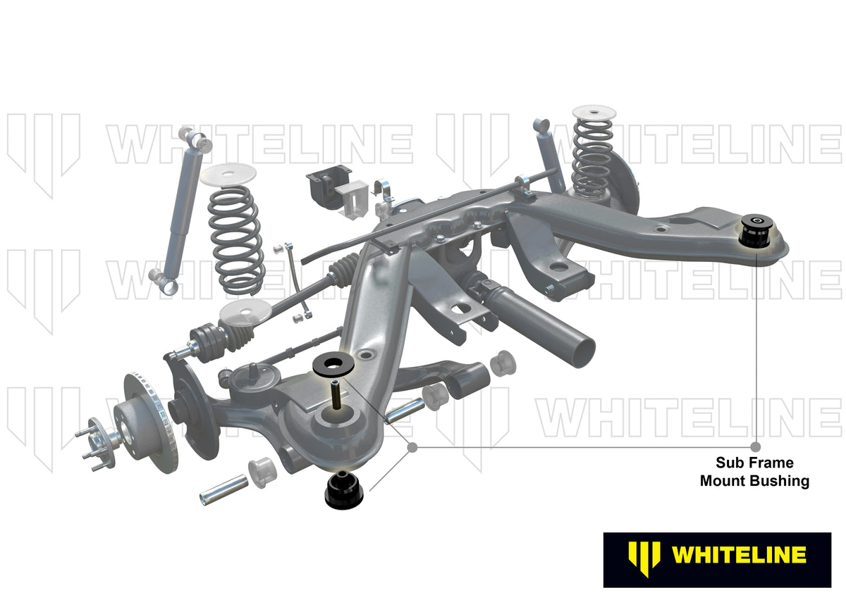 Nissan BLUEBIRD (B610) / DATSUN 1600 / DATSUN 180B 610/P510/P610/PL810 Whiteline Rear Subframe Bushing Kit