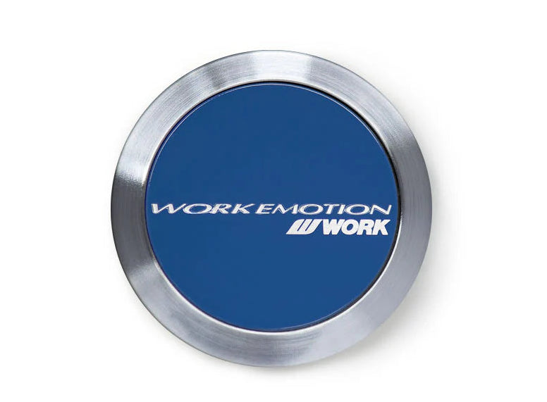 Work Emotion centre cap, blue flat type-1