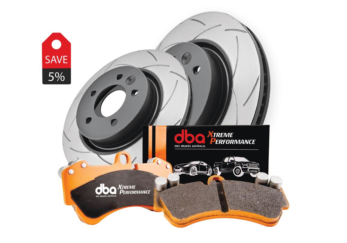 Mazda MX5 DBA Front Brake Kit – Street Series T2 Slotted & Xtreme Performance Brake Pads