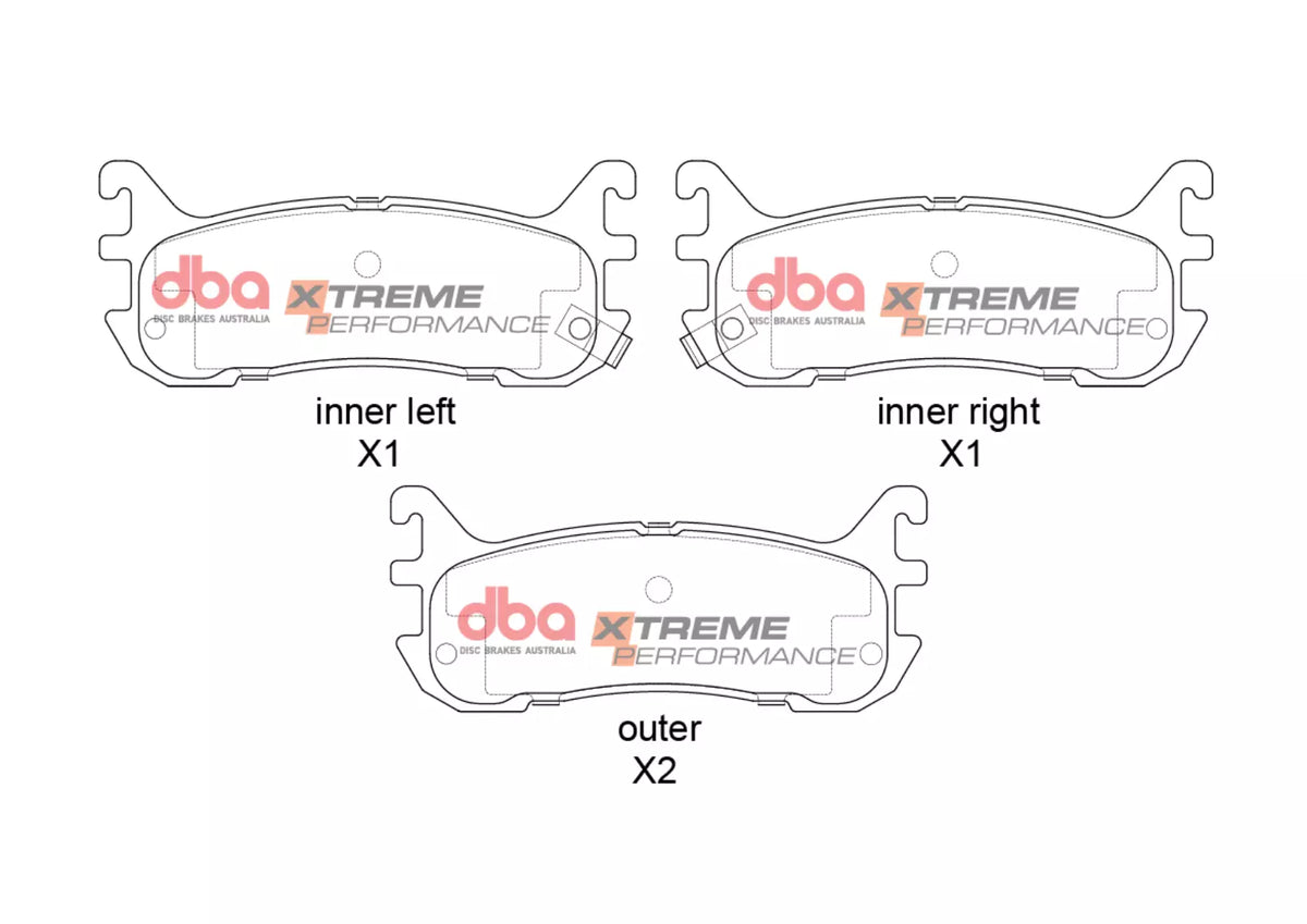 Mazda MX5 DBA Rear Brake Kit – Street Series T2 Slotted & Xtreme Performance Brake Pads
