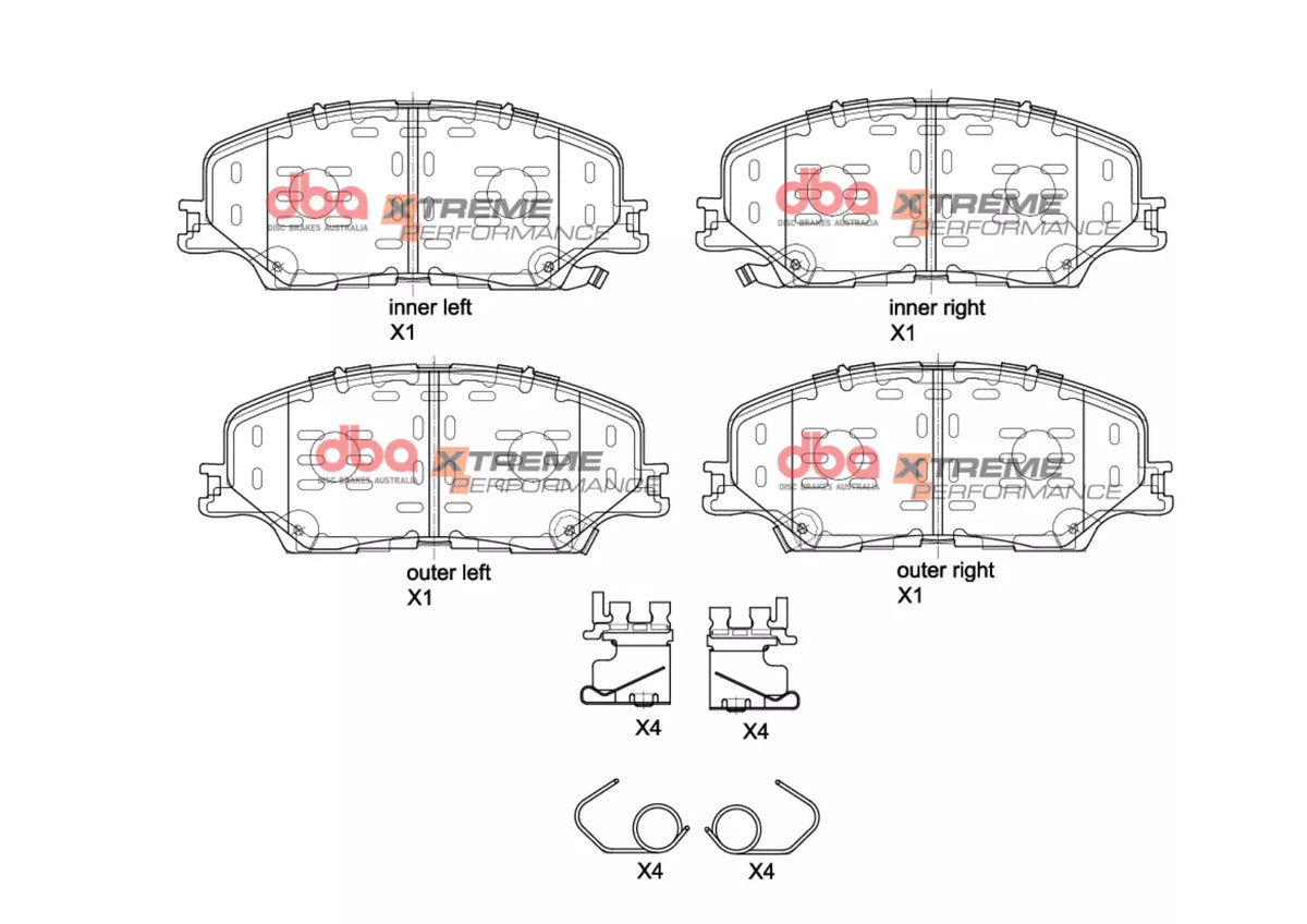 Isuzu D-MAX DBA Xtreme Performance Front Brake Pads