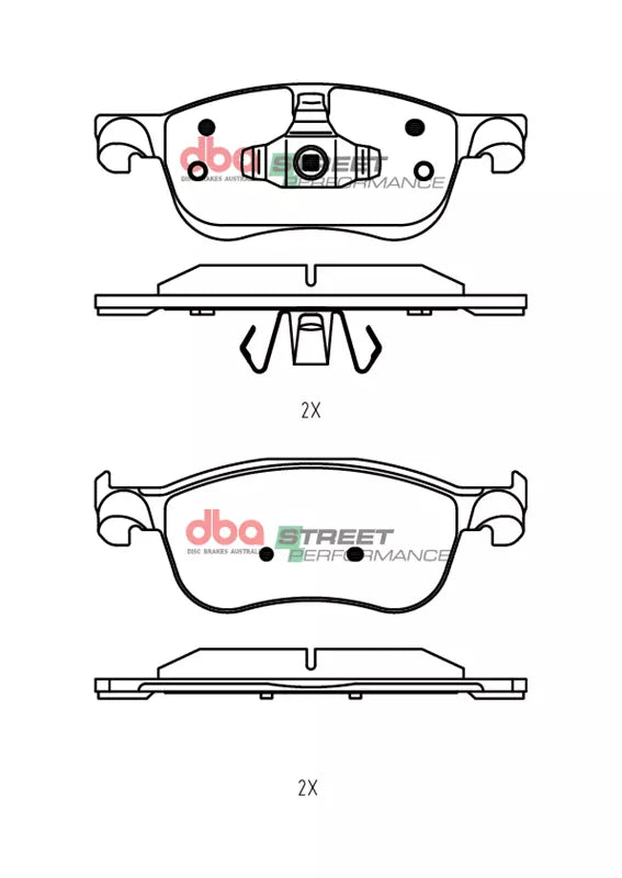 Ford Fiesta DBA Street Performance Front Brake Pads