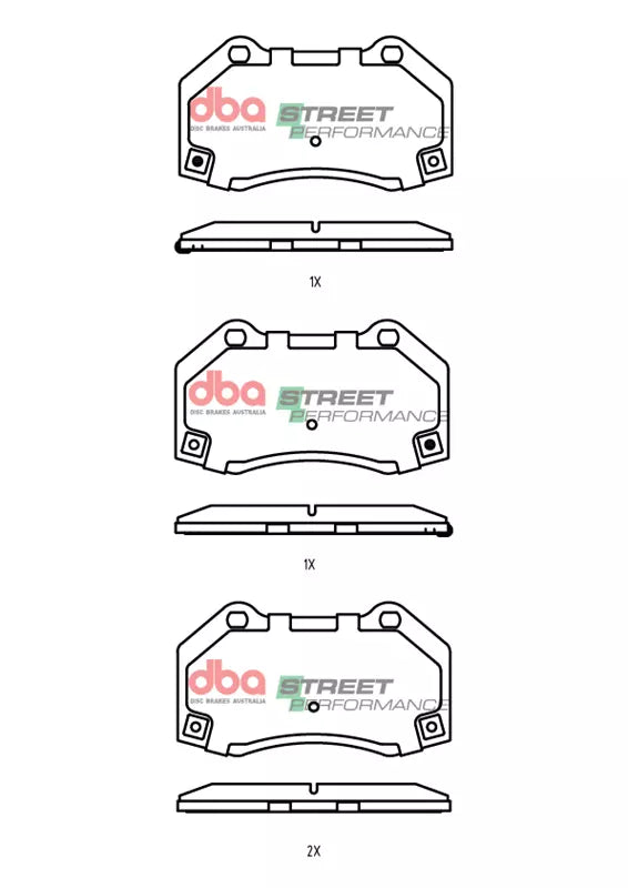 Mazda MX5 / Abarth Spider DBA Street Performance Front Brake Pads