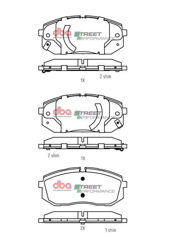 Hyundai i-20 DBA Street Performance Front Brake Pads