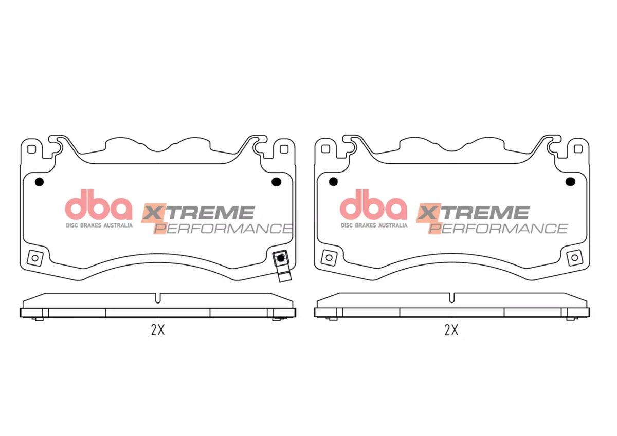 Renault Megane DBA Front Brake Kit – 4000 Series T3 Slotted & Xtreme Performance Brake Pads (DBA43882LS/RS-1695XP)