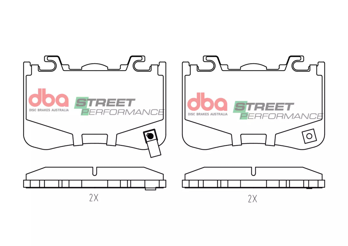 Ford Mustang DBA Street Performance Rear Brake Pads (DB15336SP)