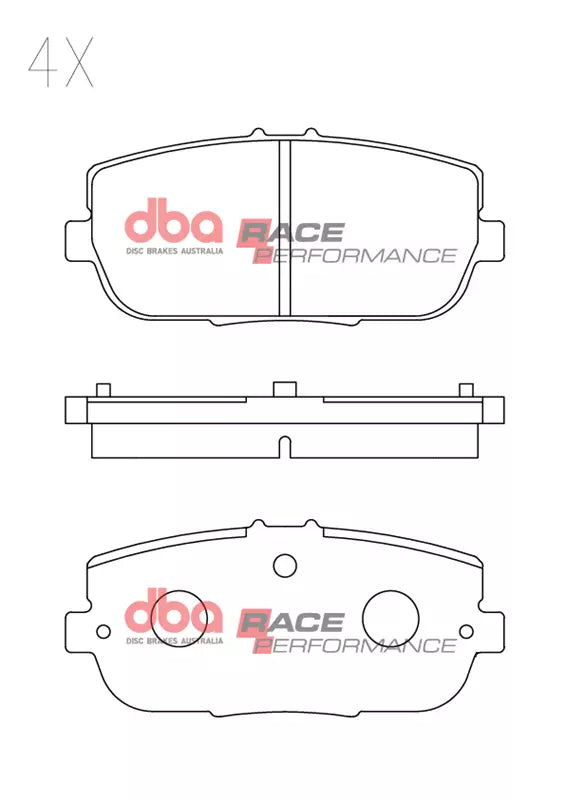 Mazda MX5 / Abarth Spider DBA Race Performance Rear Brake Pads