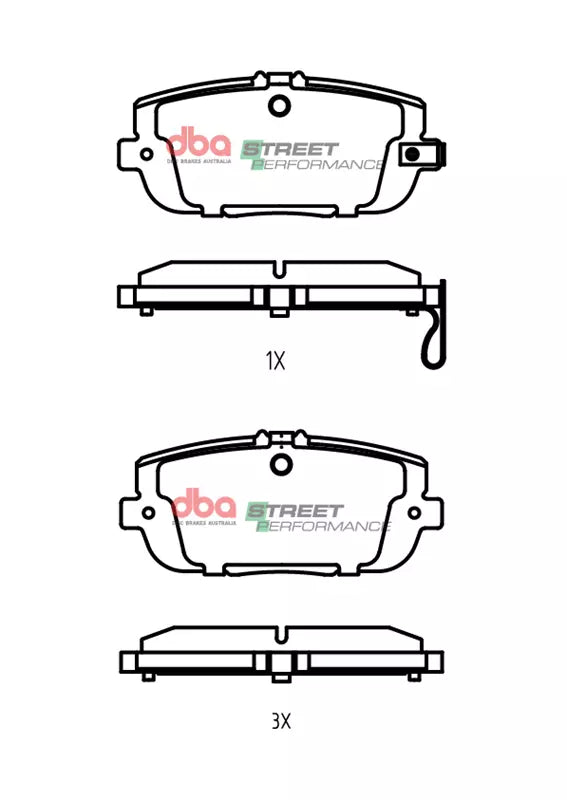 Mazda MX5 / Abarth Spider DBA Rear Brake Kit – Street Series T2 Slotted & Street Performance Brake Pads