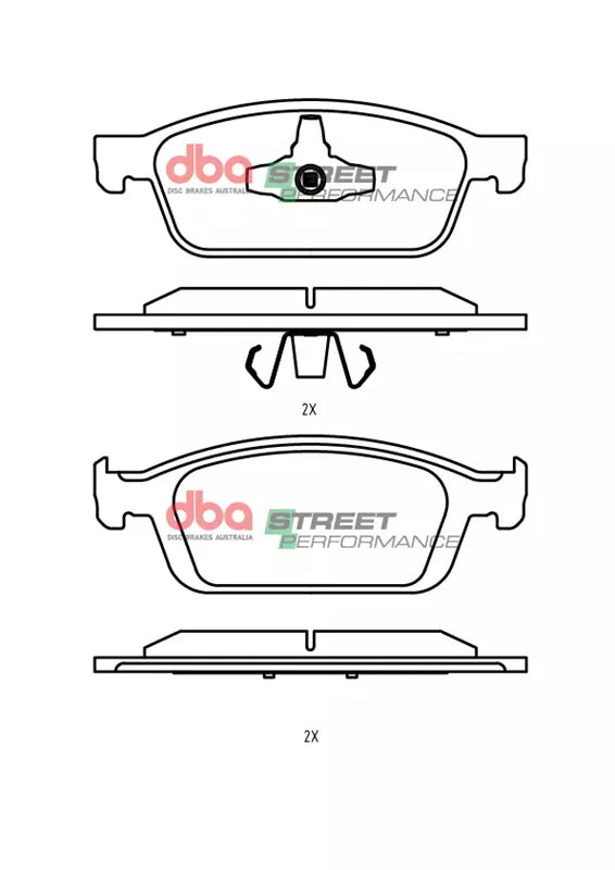 Ford Focus / Kuga / Tourneo DBA Street Performance Front Brake Pads