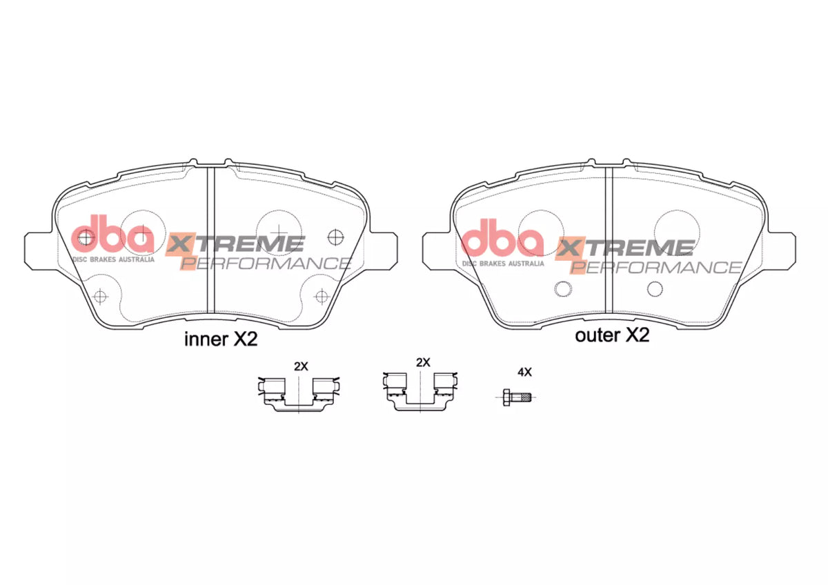 Ford B-Max / Fiesta / Tourneo DBA Xtreme Performance Front Brake Pads