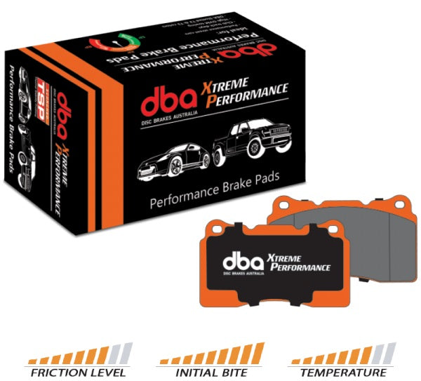 DBA Xtreme Performance Rear Brake Pads 350Z, Evo 5-9, BRZ/GT86, Skyline GTR R32/33/34, Impreza, Forester