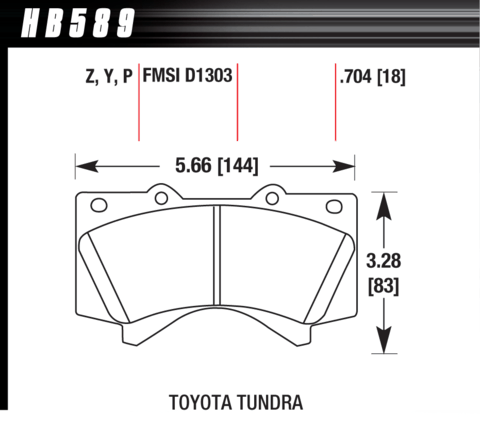 Toyota Land Cruiser / Sequoia / Tundra / Lexus LX570 Hawk Super Duty Front Brake Pads