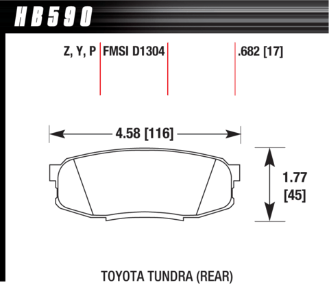 Toyota Land Cruiser / Sequoia / Tundra / Lexus LX570 / NX300 / NX300h Hawk Super Duty Brake Pads