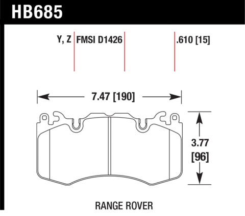 Land Rover Range Rover Hawk LTS Front Brake Pads
