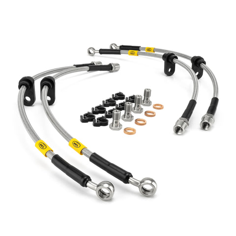 HEL Performance IS200/Altezza/JZX90, 100, 110 Brake Lines Stainless Steel Braided, carbon finish