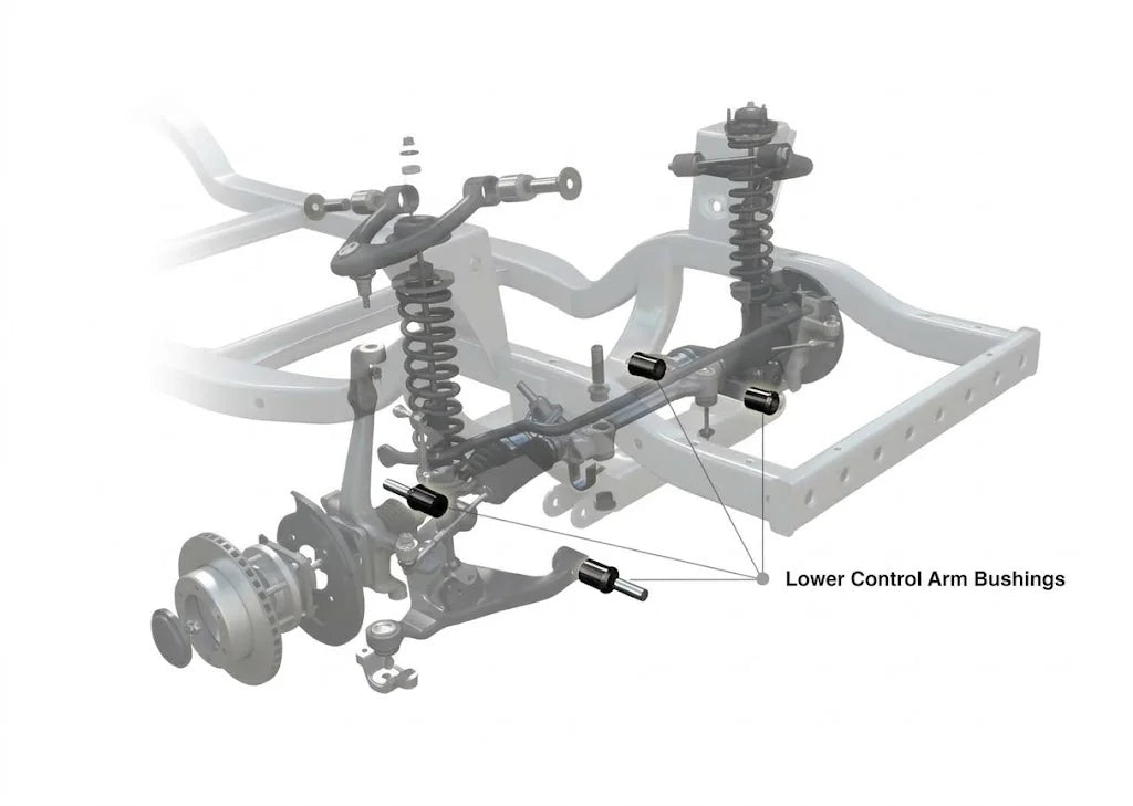 Foton Tunland / Toyota Fortuner / Toyota Hilux SuperPro Control Arm Lower-Inner Front & Rear Bush Kit