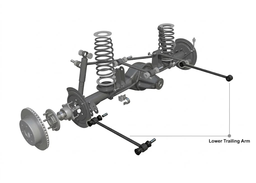 Nissan Patrol Y60/GQ/Y61/GU SuperPro Rear Extended Trailing Arm Kit