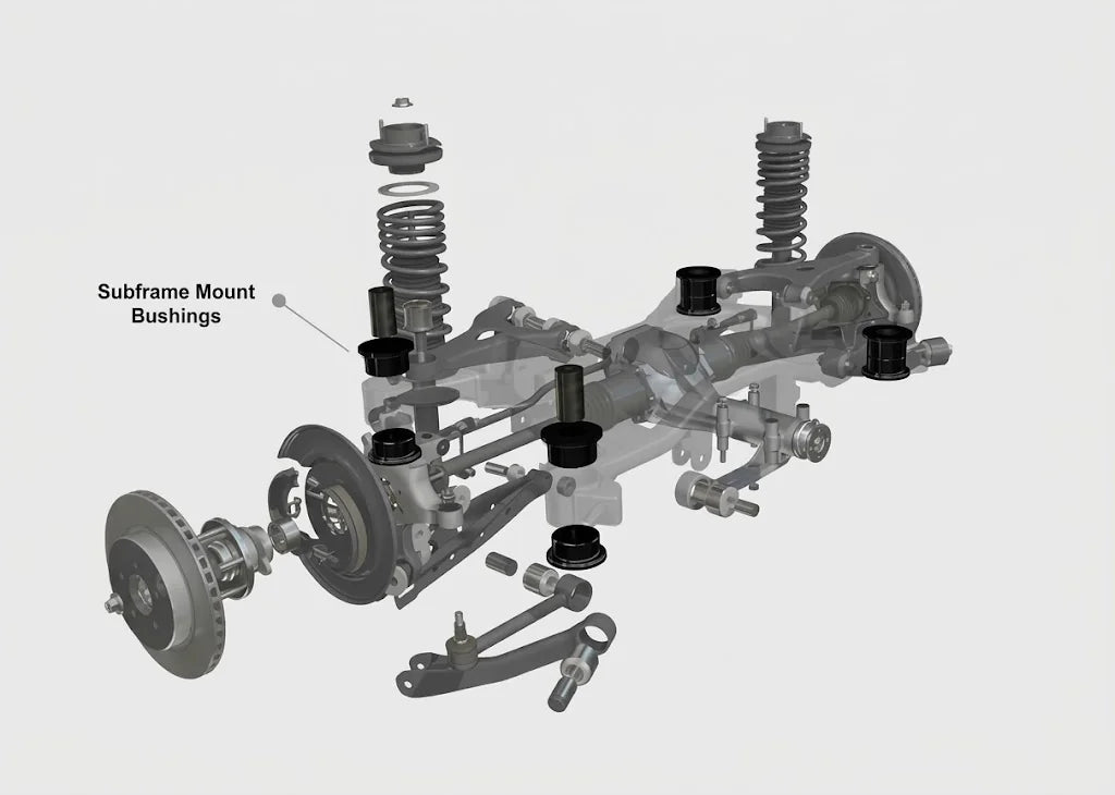 BMW 1/2/3/4 Series / X1 / X3 SuperPro Rear Subframe Front & Rear Bush Kit