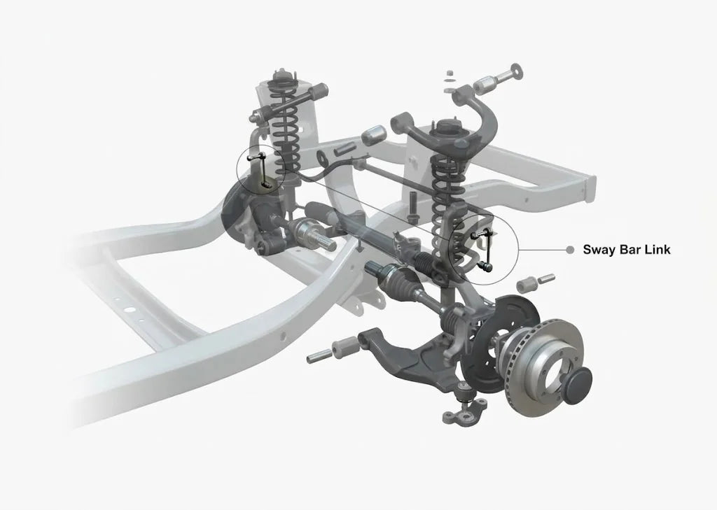 SuperPro Anti Roll Bar Link Kit - Heavy Duty Adjustable 320–365mm