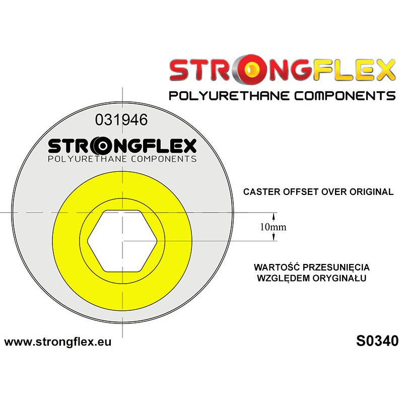 FRONT LOWER ARM BUSHES - ECCENTRIC 66MM RACE PAIR E46/Z4-3