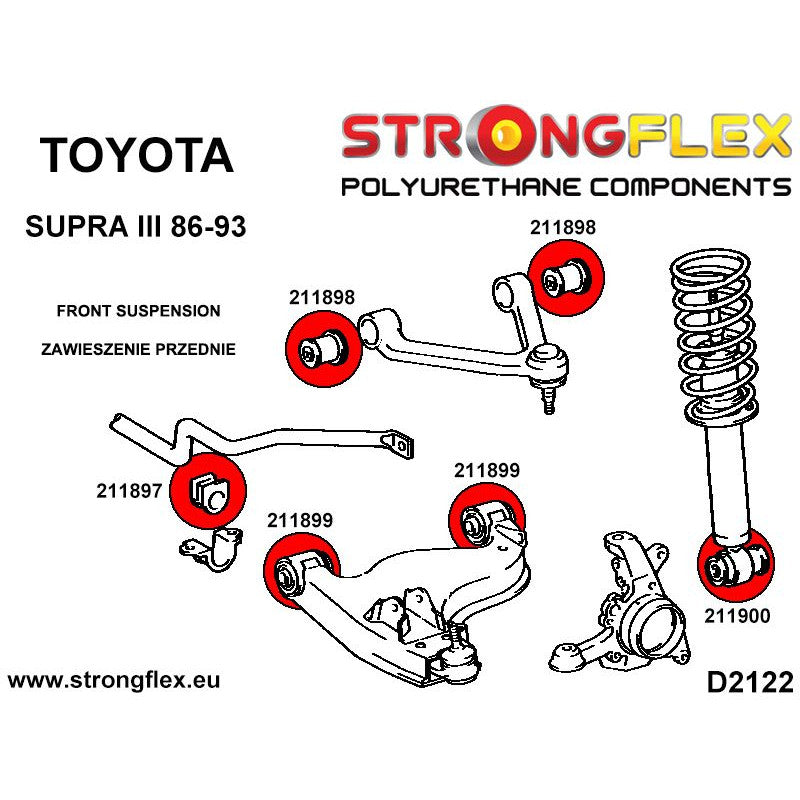FULL SUSPENSION BUSH KIT ROAD SUPRA JZA70-2