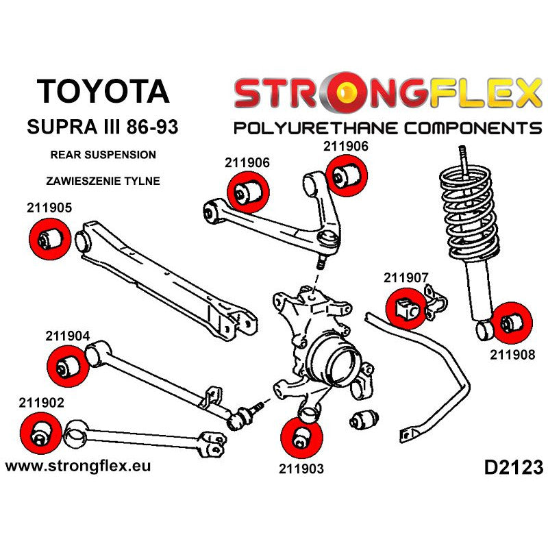 FULL SUSPENSION BUSH KIT ROAD SUPRA JZA70-3