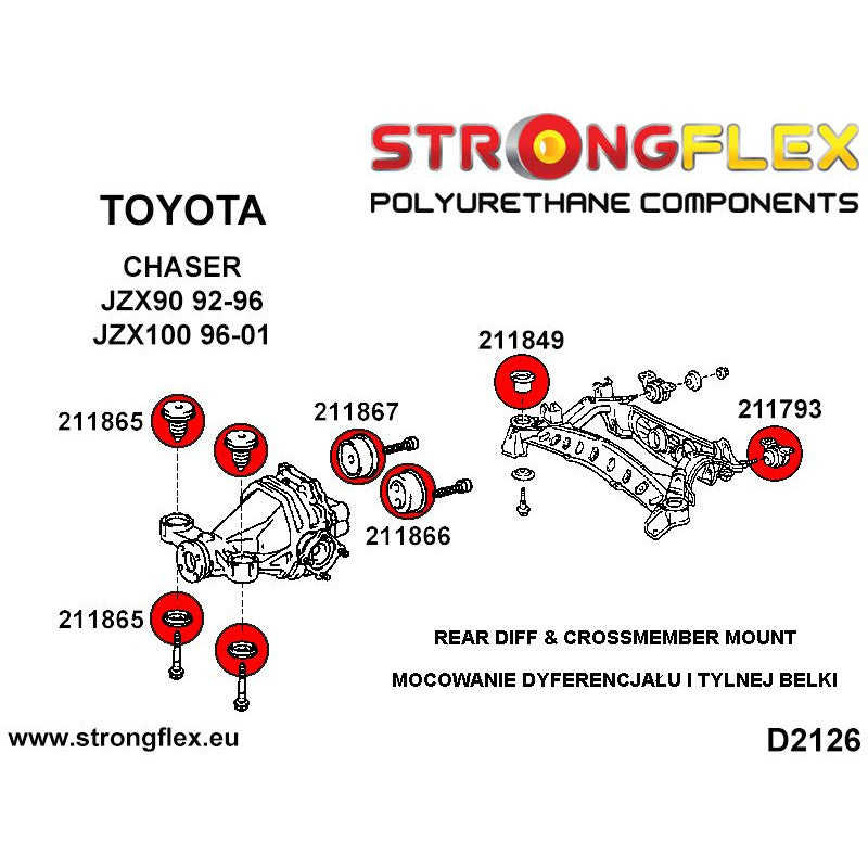 FULL SUSPENSION BUSH KIT TOYOTA CHASER-5
