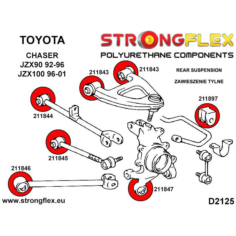 REAR SUSPENSION BUSH KIT TOYOTA CHASER-2