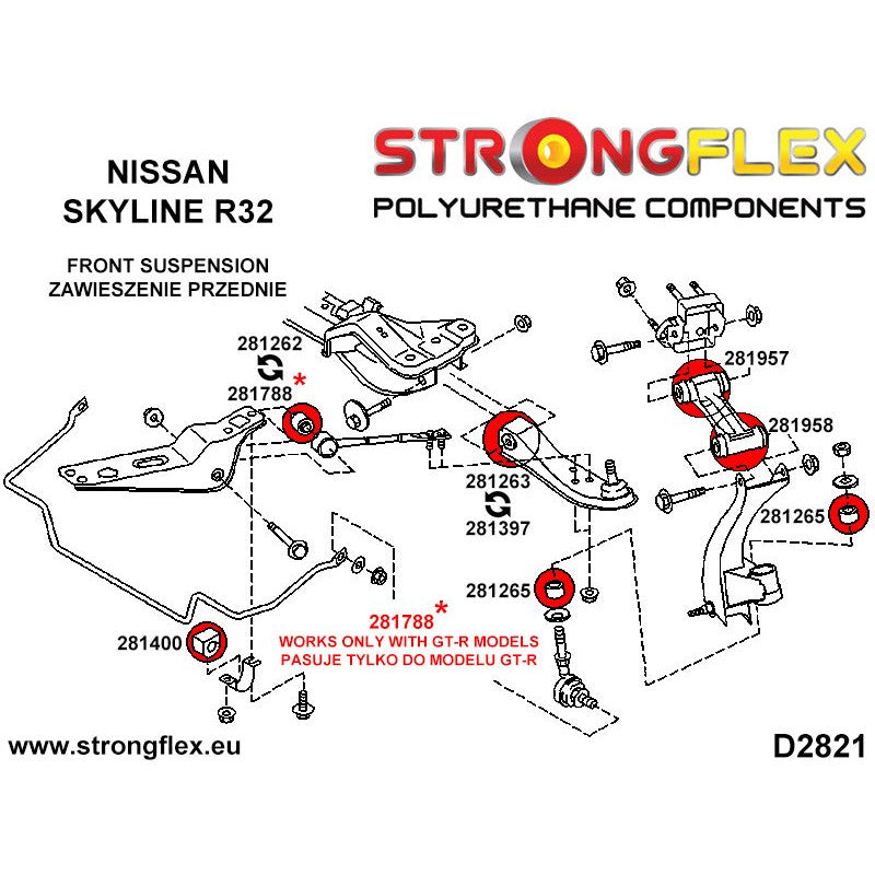 FULL SUSPENSION BUSH KIT R32 GTR GTS-4-2