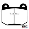 EBC 350Z Yellowstuff Rear Brake Pads for Brembo Calipers  DP41537R - Group-D