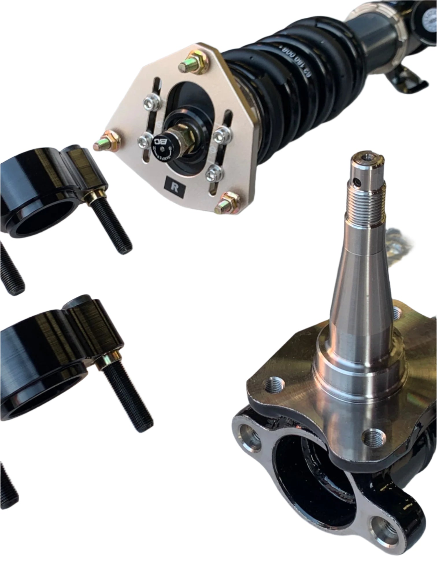 FRONT PAIR ONLY: BC Racing AE86 ER Series Coilover Double Adjustable-5