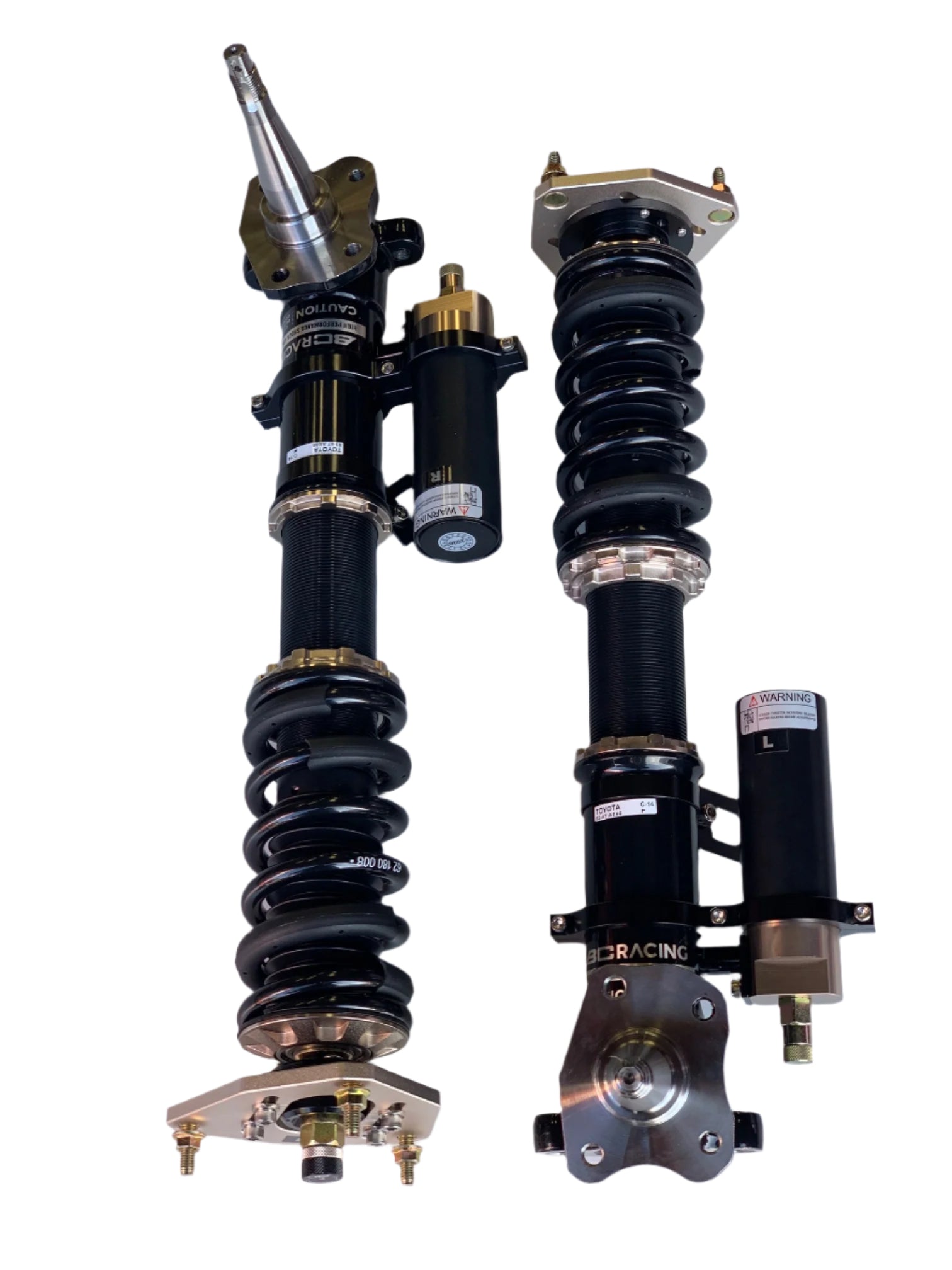 FRONT PAIR ONLY: BC Racing AE86 ER Series Coilover Double Adjustable