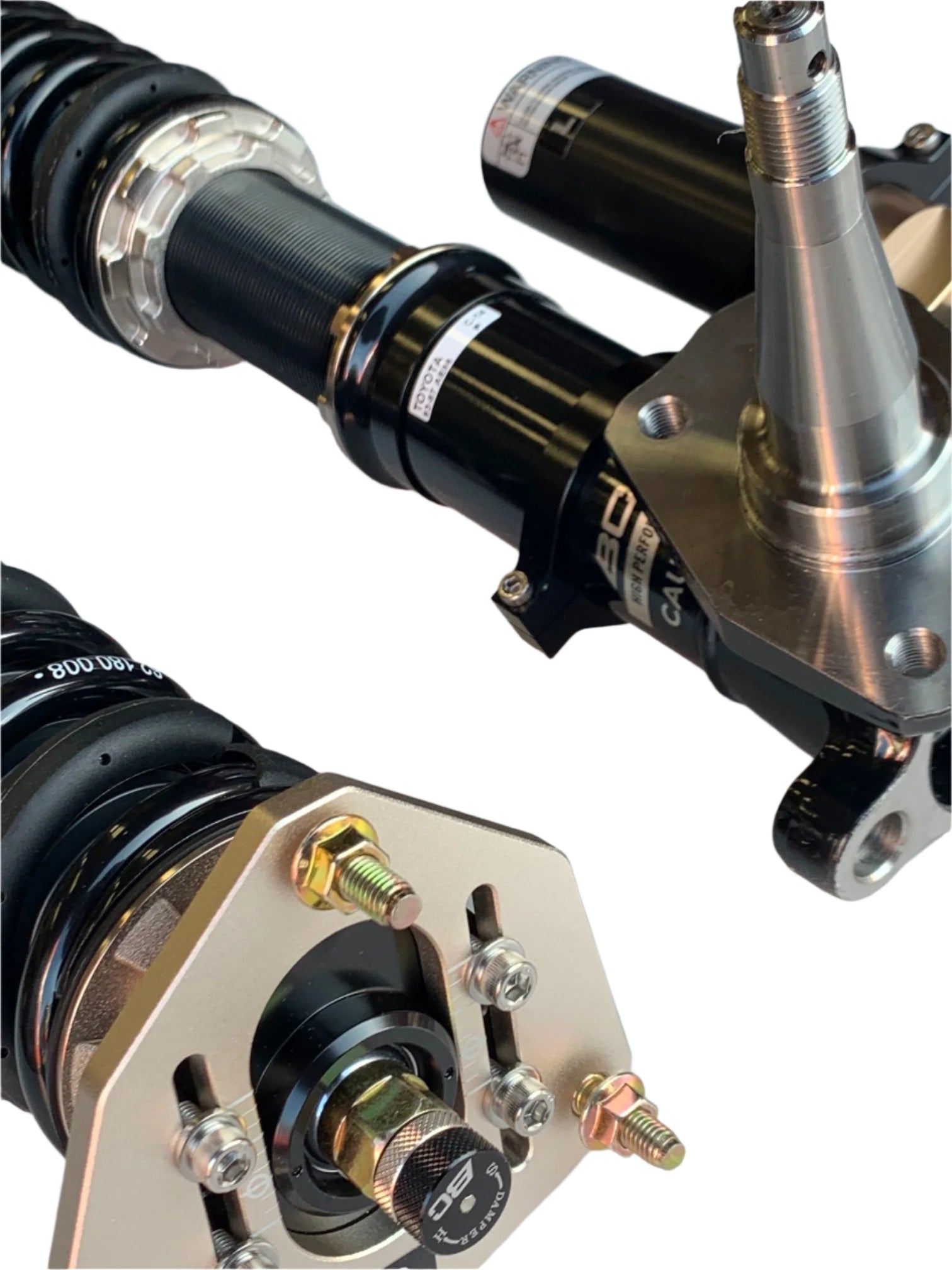 FRONT PAIR ONLY: BC Racing AE86 ER Series Coilover Double Adjustable-8