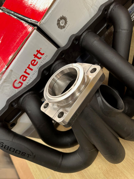 T3 to Garrett V Band stainless steel manifold turbocharger flange adapter