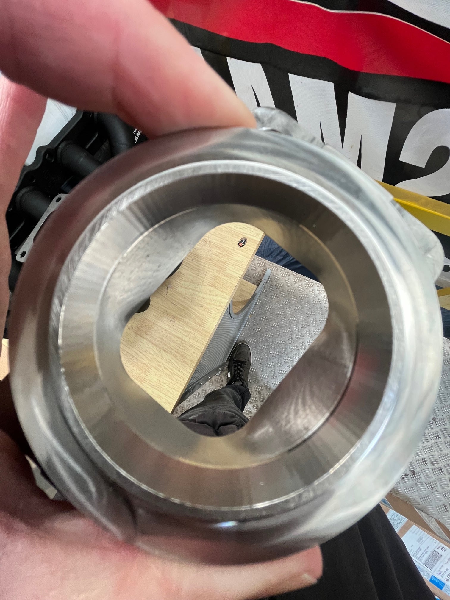 T3 to Garrett V Band Stainless Steel Manifold Turbocharger Flange Adapter-5