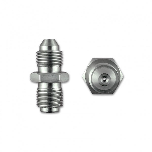 MALE TO MALE OIL RESTRICTOR ADAPTER - 7/16” X 20 UNF (-4 JIC) TO 7/16” X 24 GARRETT GT SERIES TURBO - Group-D