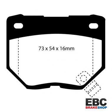 EBC Yellowstuff Skyline R33 Rear Brake Pads DP4826R - Group-D